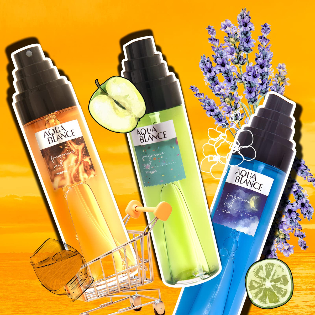 Spray Corporal Aqua Blance Life Is Beautiful 100ml Para Mulh - Imagem 5