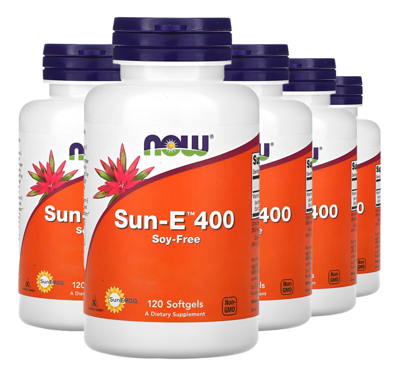 Vitamina E Sun-e 400 268mg Now Foods 120soft Importado 5un
