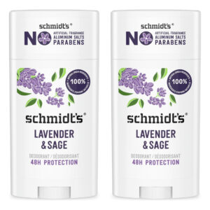 Desodorante Schmidt's Lavender & Sage 75ml, Proteção 24h, Pa