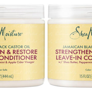 Kit Leave-in Sheamoisture Óleo De Rícino Jamaicano 340ml X 2