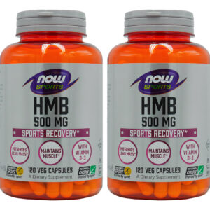 Hmb 500mg Now Foods Com Vitamina D3 120 Veg Caps 2un Sabor Sem Sabor