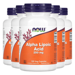 Ácido Alfa Lipóico 250mg Now Foods 120cápsulas Importado 5un
