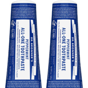 Pasta De Dentes Dr. Bronner's Peppermint 150 Ml, Pacote De 2