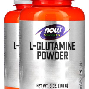 L-glutamina Em Pó Sports 170g Puro Importado 2un Now Foods
