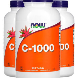 Now Foods Vitamina C 1000mg+r. Mosqueta 250tab Importado 3un