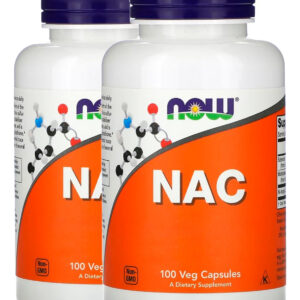 Nac N-acetilcisteína 600mg 100 Cáps Importado 2un Now Foods