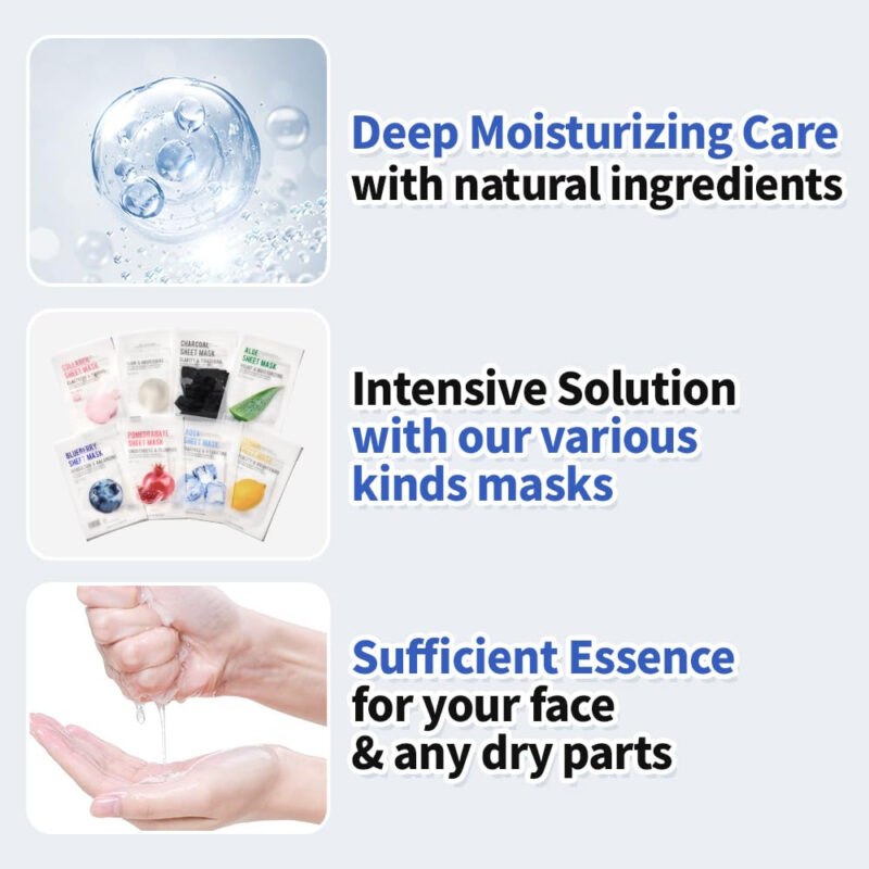 Pacote De Máscara De Lençol Facial Eunyul Purity 8 Tipos, Pa - Image 3