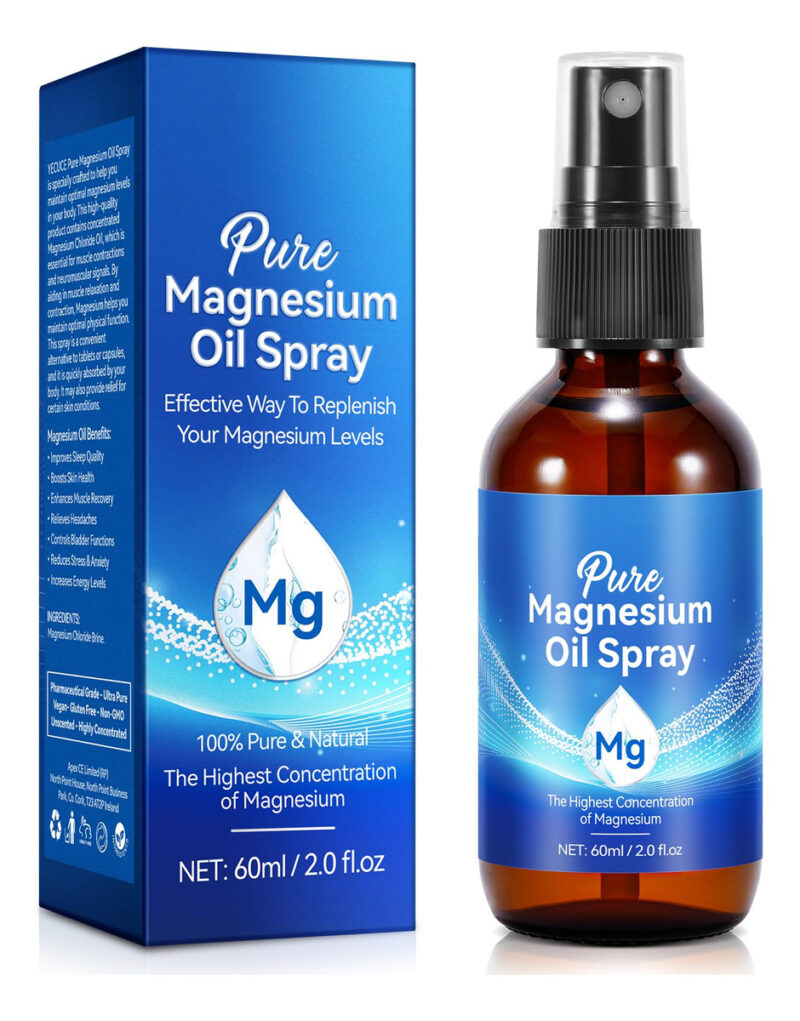 Spray De Óleo De Magnésio Flasture Topical 60ml (pacote De 1
