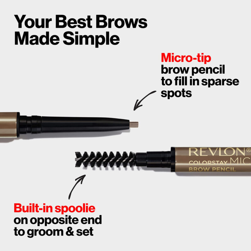 Lápis De Sobrancelha Revlon Colorstay Micro Com Bobina Embut - Image 5