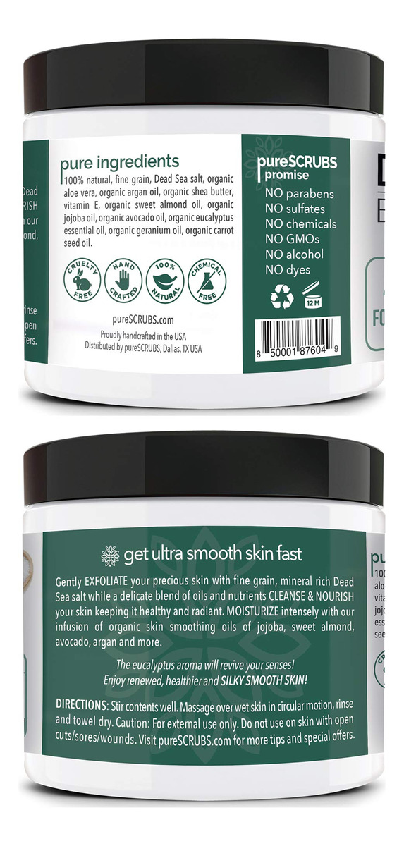 Esfoliante Corporal Purescrubs Premium Eucalyptus 473 Ml Com - Imagem 2
