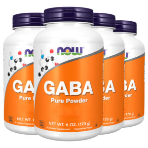 Gaba Pó Puro 170g Produto Importado 4un Now Foods