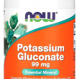 Gluconato De Potássio 99mg Now Foods 100 Tabs Importado