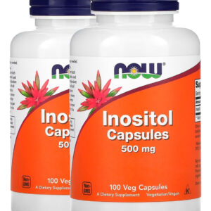 Inositol 500mg 100 Veg Cápsulas Importado 2un Now Foods