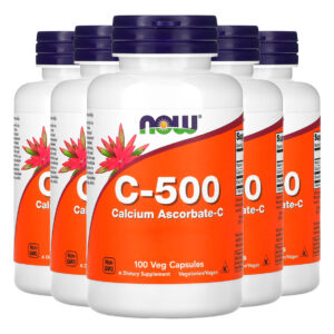 Vitamina C-500 C. Ascorbato-c Now Foods 100cap Importado 5un