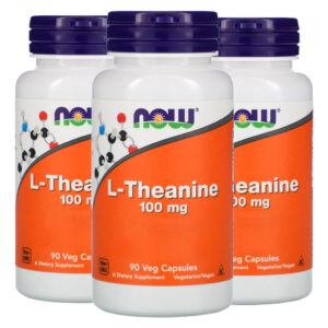 L-theanine Teanina 100mg Now Foods 90 Veg Cáps Importado 3un
