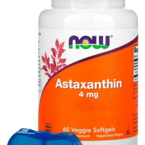 Astaxantina 4mg Now Foods 60vegs Softgel +porta Cápsulas