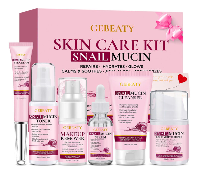 Conjunto De Cuidados Com A Pele Gebeaty Snail Mucin Anti-env