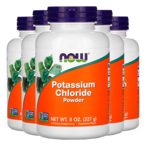 Cloreto Potássio Pó Now Foods 227g Sem Sódio Importado 5un
