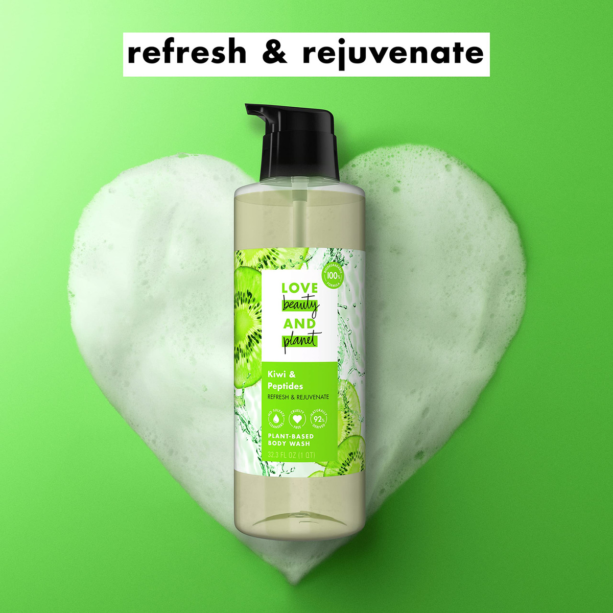 Sabonete Líquido Love Beauty And Planet Refresh Kiwi 955 Ml - Imagem 3