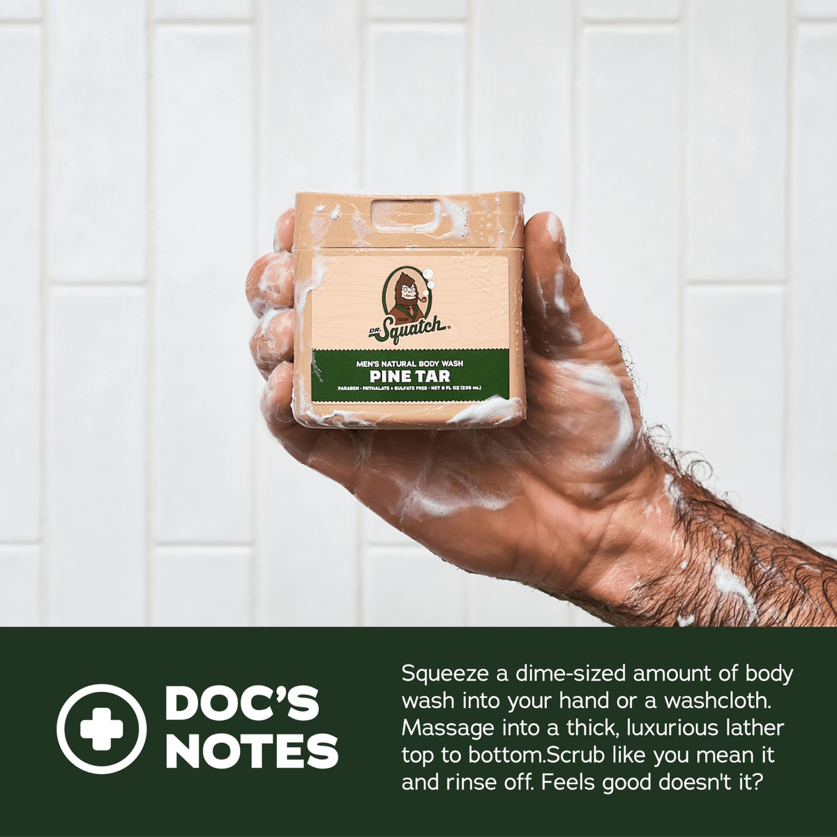 Sabonete Líquido Natural Dr. Squatch, Não Esfoliante, 240 Ml - Imagem 5