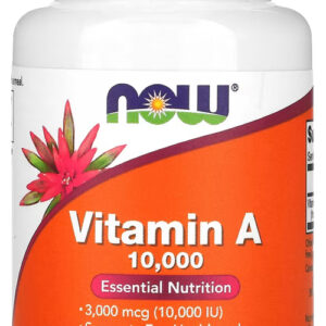 Vitamina A 10.000ui Now Foods 100 Caps Softgels Importado