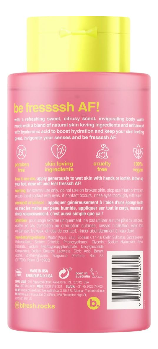 Sabonete Líquido B.fresh Grapefruit Com Ácido Hialurônico 48 - Imagem 2