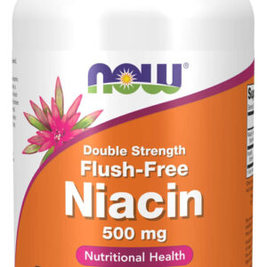 Niacina 500mg Now Foods Dupla Força 180cáps Importado