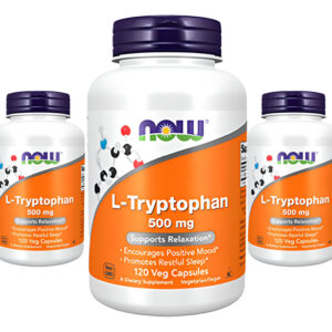 L-triptofano 500mg Now Foods L-tryptophan 120 Veg Caps 5un Sabor Sem Sabor