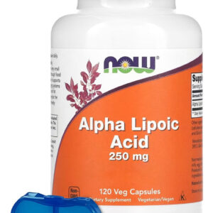 Ácido Alfa Lipóico 250mg Now Foods 120caps + Porta Cápsulas