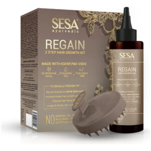 Kit De Crescimento Capilar Sesa Ayurvedic Regain Com 26 Erva