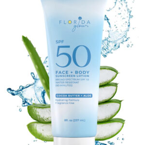 Loção De Proteção Solar Florida Glow Spf 50, 240 Ml, Pacote