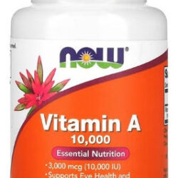 Vitamina A - 10000 Ui - 100 Cápsulas Gelatinosas - Now Flavor Si Flavor