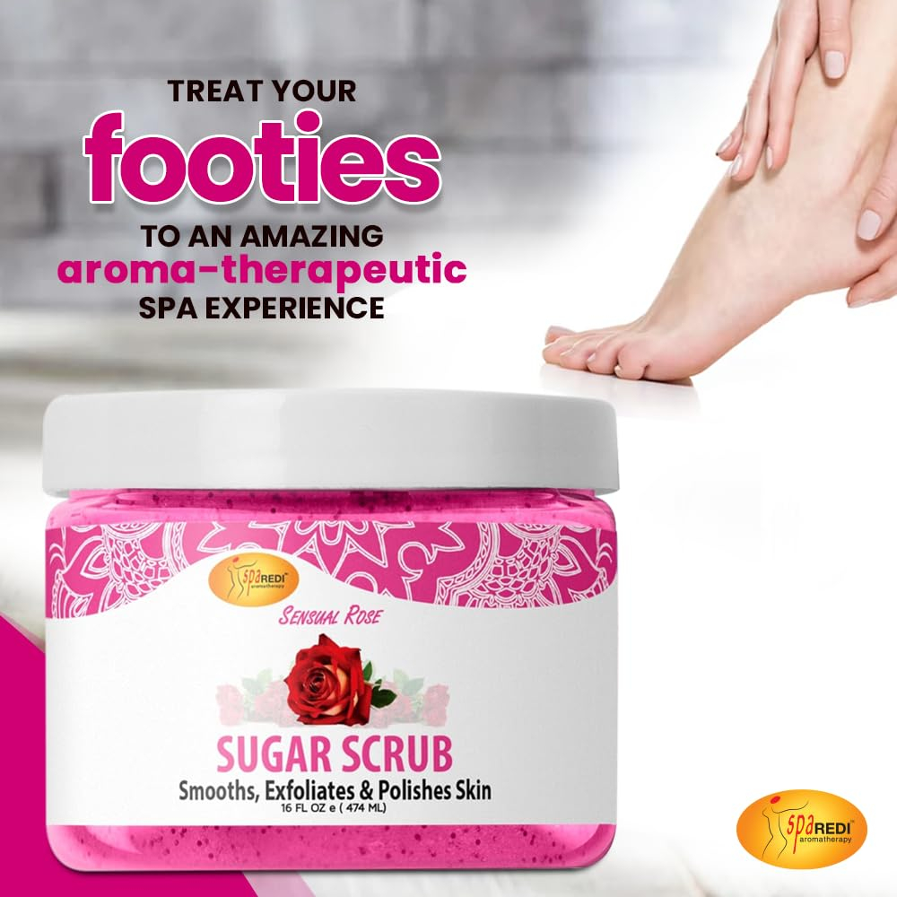 Esfoliante Corporal Spa Redi Sensual Rose 473ml Hidratante E - Imagem 4
