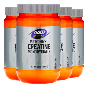 Creatina Monohidratada Now Foods 500gr Pó Importado 4un