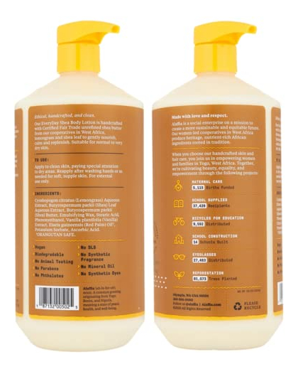 Loção Corporal Alaffia Everyday Shea Vanilla 946ml Fair Trad - Imagem 2