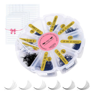 Extensões De Cílios Pré-fabricadas Para Ventiladores 1200 Fa