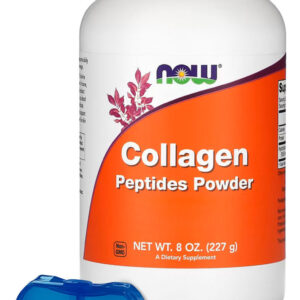 Peptídeos De Colágeno Em Pó Now Foods 227g + Porta Cápsulas