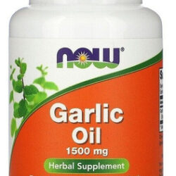 Óleo De Alho Now Foods 1.500 Mg, 100 Cápsulas Gelatinosas, Sabor Sem Sabor