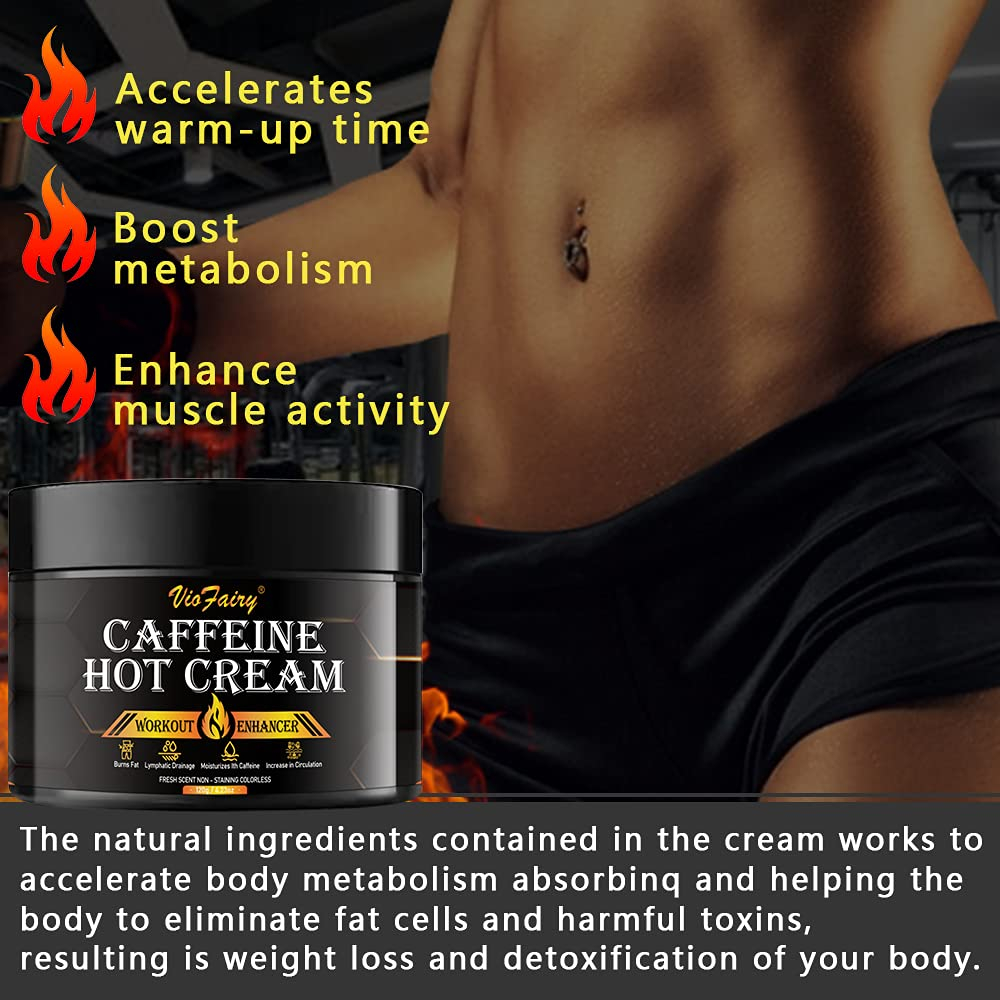 Creme Quente Anticelulite Com Cafeína Viofairy Para Mulheres - Imagem 4