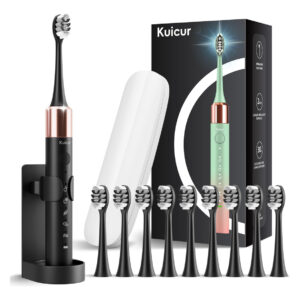 Escova De Dentes Elétrica Kuicur Sonic Para Adultos E Crianç