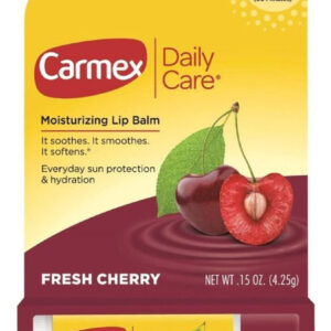 Bálsamo Labial Hidratante Carmex Spf 15 Cherry, 0,35 Onças (