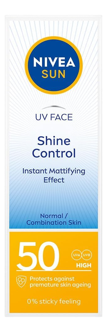 Protetor Solar Nivea Sun Uv Face Shine Control Cream Spf50 5