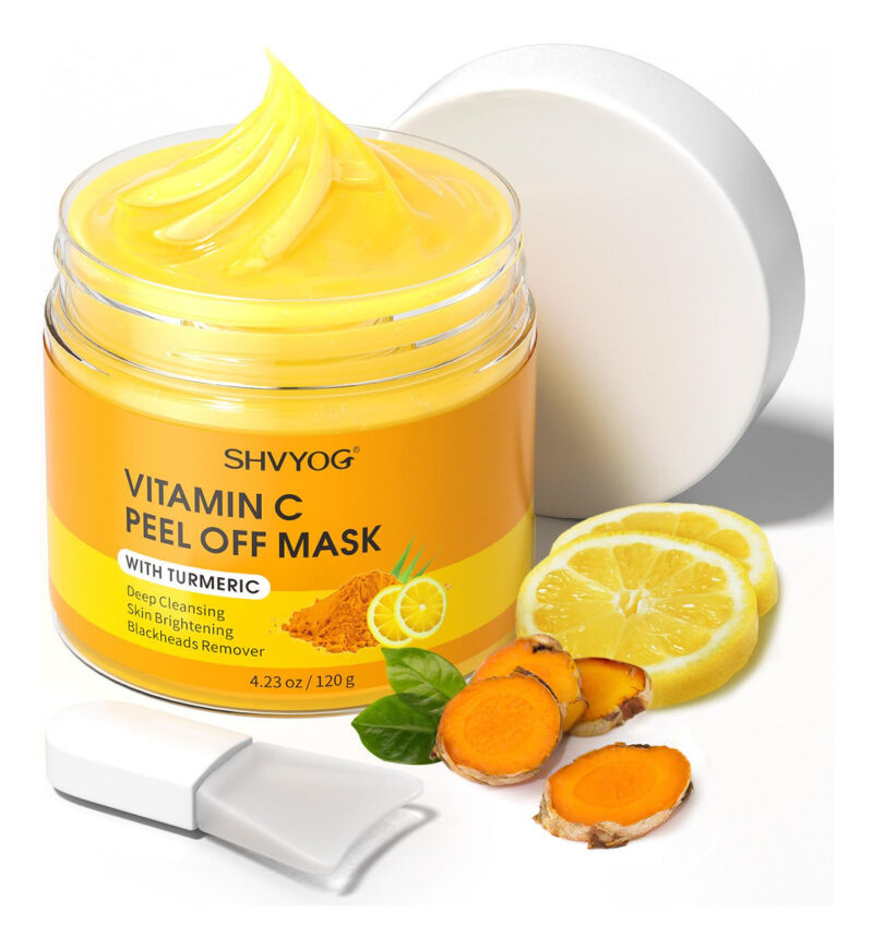 Máscara Facial Peel Off Shvyog Vitamin C Com Açafrão Blackhe