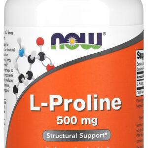 L-prolina 500mg Now Foods 120 Veg Caps Importado