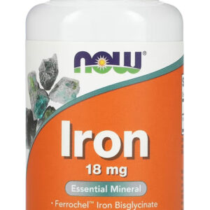 Ferro Bisglicinato 18 Mg Now Foods 120 Cápsulas Importado