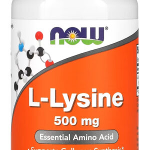 L-lisina 500 Mg Now Foods 100 Tablets Importado