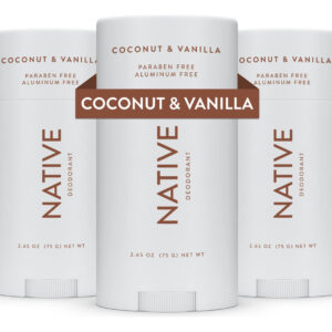 Desodorante Nativo De Coco E Baunilha, Sem Alumínio, Pacote