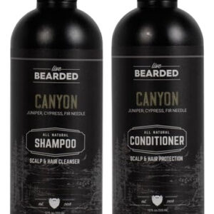 Shampoo E Condicionador Live Bearded All-natural Para Homens