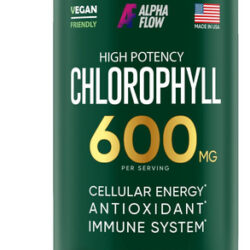 Suplemento De Cápsula De Clorofila Alpha Flow 600mg Para Ad