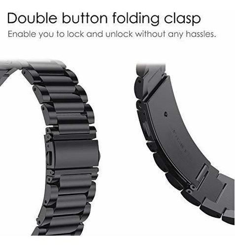 Pulseira Fintie Compatível Com Garmin Forerunner 235 Inox - Imagem 5